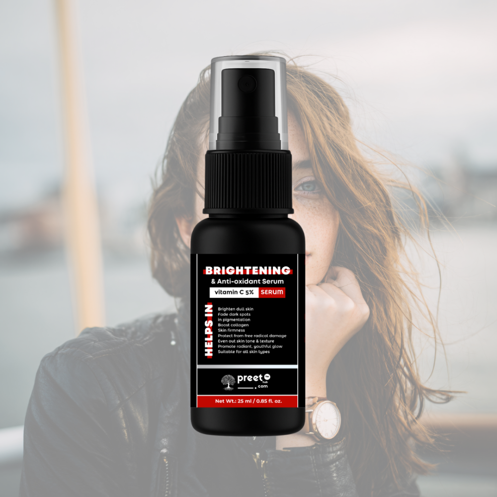 Brightening Vitamin C 5% Face Serum for Glowing Skin – Pack of 1