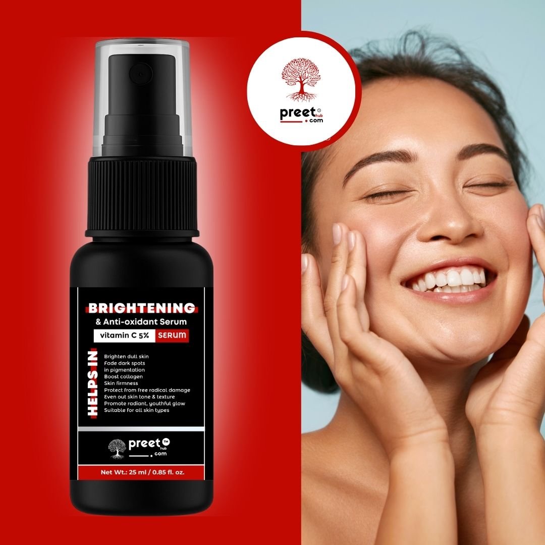 Vitamin C Serum for Dark Spots & Pigmentation Removal (19) Preethub Gentle Vitamin C Serum for Everyday Use