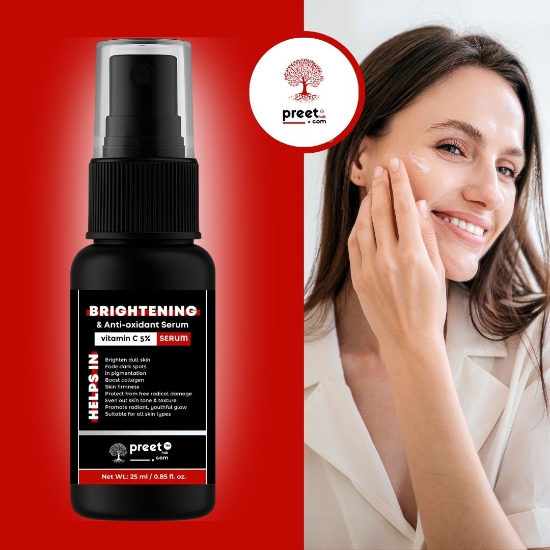 Vitamin C Serum for Dark Spots & Pigmentation Removal (22) Preethub Pro-Grade Vitamin C Skin Brightening Serum