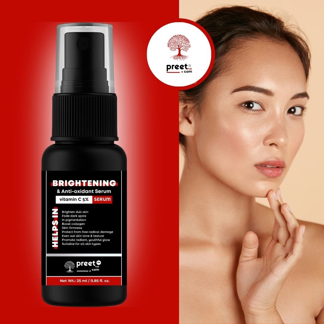Vitamin C Serum for Dark Spots & Pigmentation Removal (30) Preethub Clean Beauty Vitamin C Serum (No Parabens)