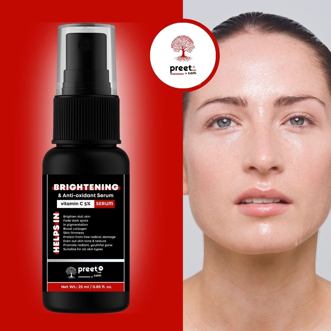 Vitamin C Serum for Dark Spots & Pigmentation Removal (35) Preethub Vitamin C Face Serum for Skin Glow & Even Tone