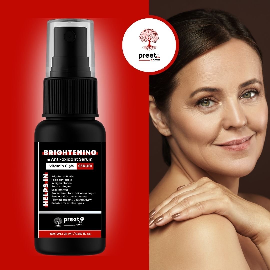 Vitamin C Serum for Dark Spots & Pigmentation Removal (37) Preethub Bright Glow Face Serum