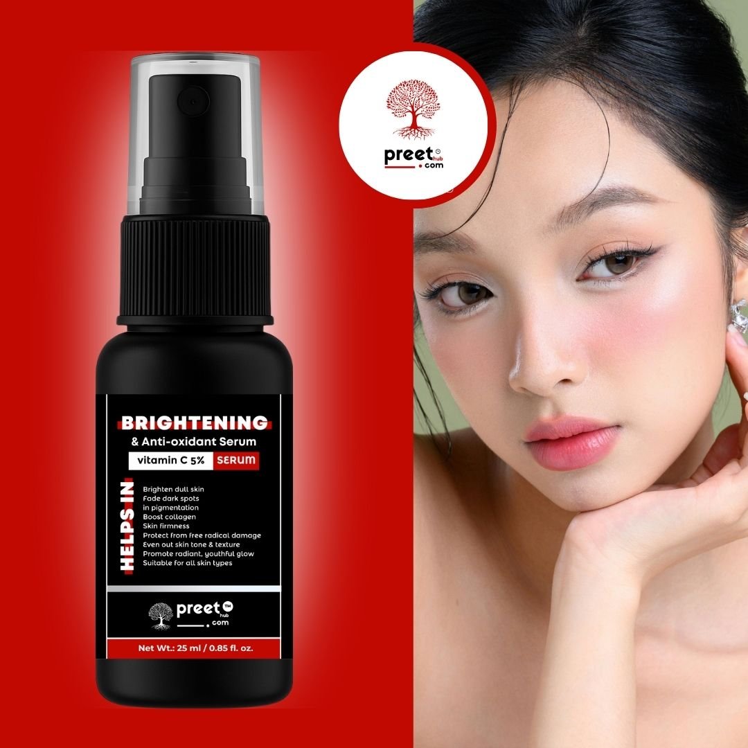 Vitamin C Serum for Dark Spots & Pigmentation Removal (4) Preethub Advanced Vitamin C 5% Serum for Radiant Skin